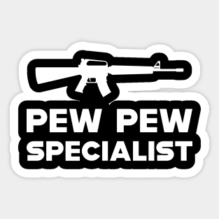 Airsoft - Pew Pew Specialist Sticker